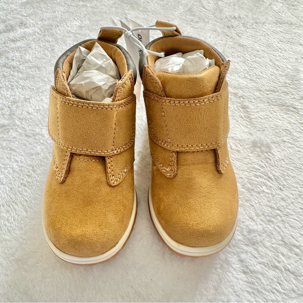 Old Navy High-Top Faux-Suede Secure-Strap Sneaker Boots for Toddler - Amber